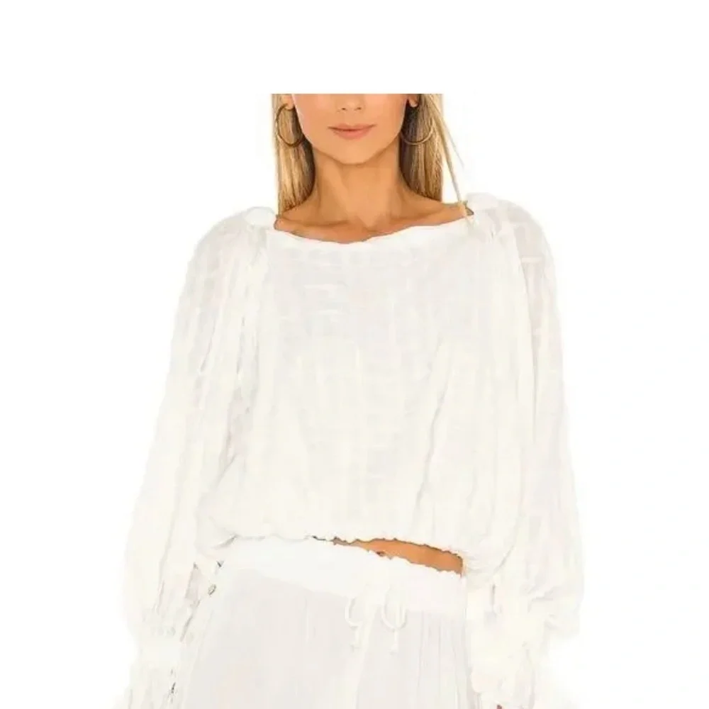 Free People x Revolve Kylie Boho Top In White Size XS